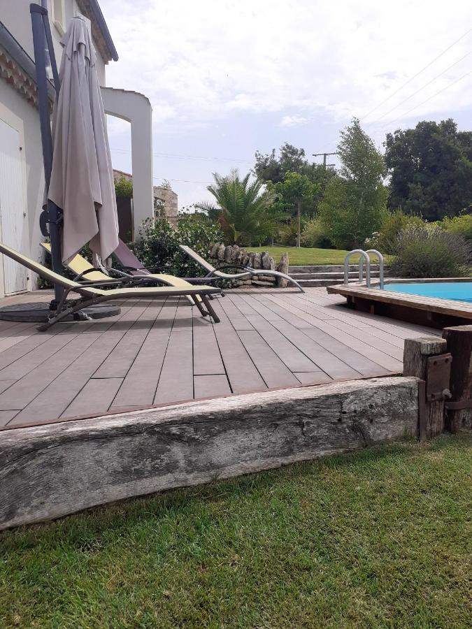 Villa de 2 chambres avec piscine privee jardin clos et wifi a Colonzelle Esterno foto